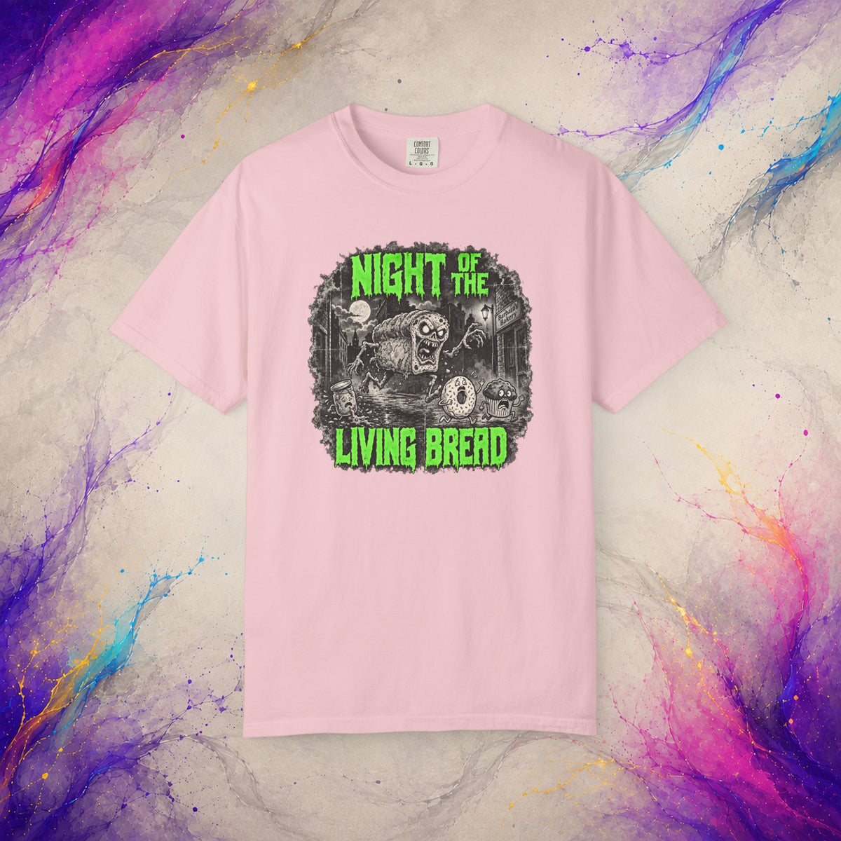Night of the Living Bread Tee | Retro Zombie Horror Shirt