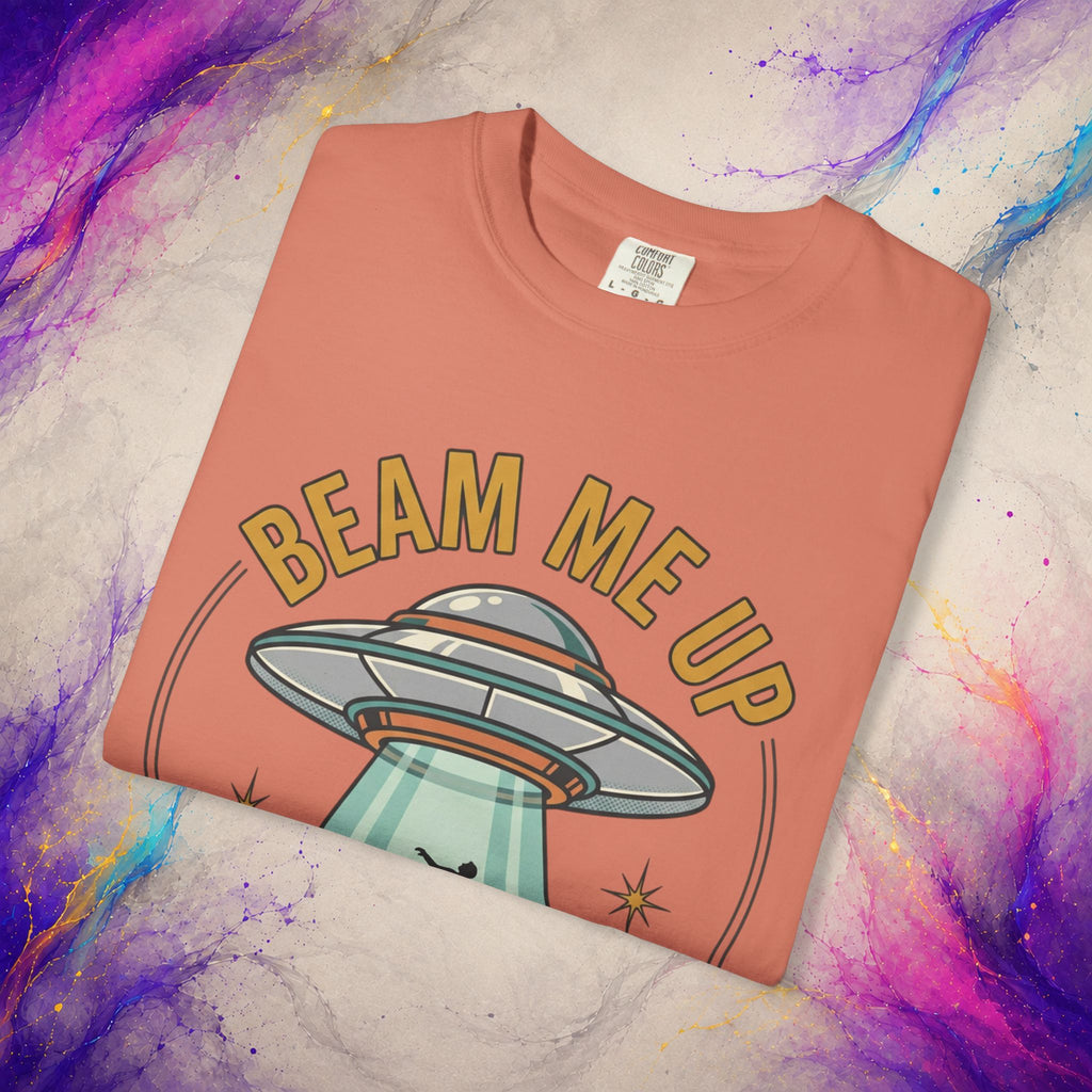 Beam Me Up This Place Sucks Tee | Retro UFO Shirt