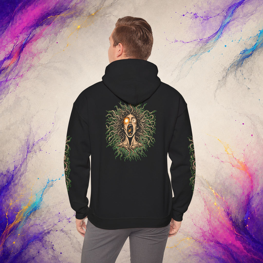 Rooted In Stars Pullover | Celestial Deathcore Graphic Hoodie