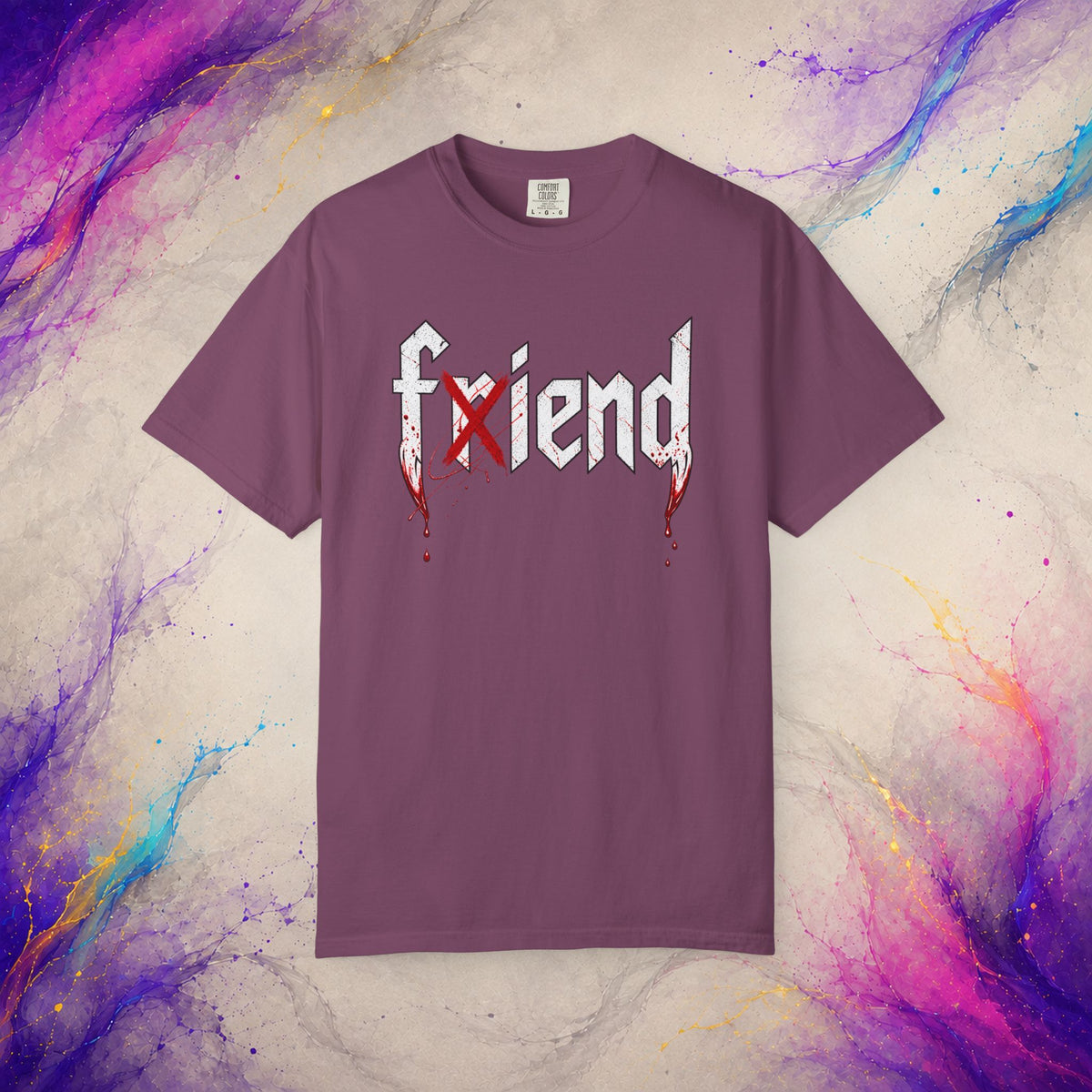 Friend/Fiend Tee | Minimal Horror Graphic Shirt