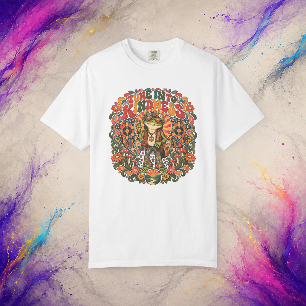 Tune Into Kindness Tee | Peace Frog Graphic T-Shirt