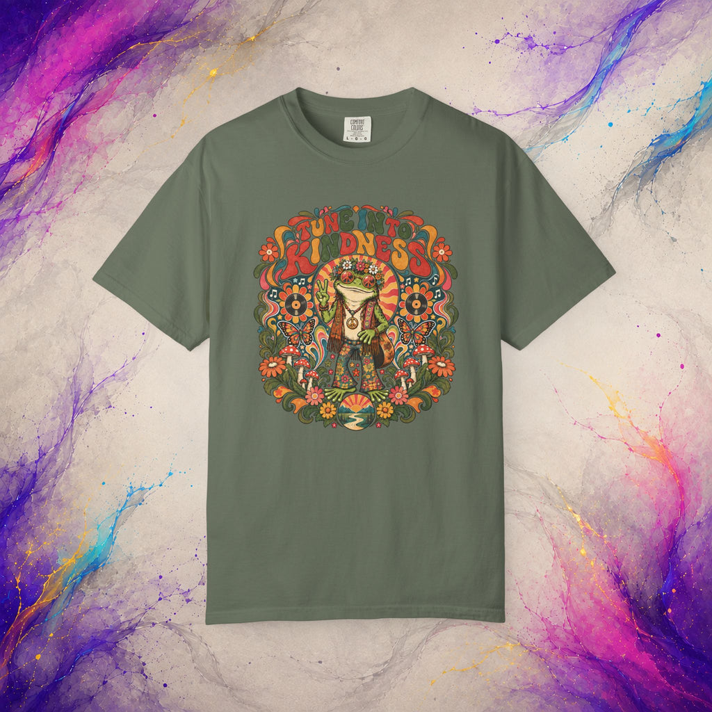 Tune Into Kindness Tee | Peace Frog Graphic T-Shirt