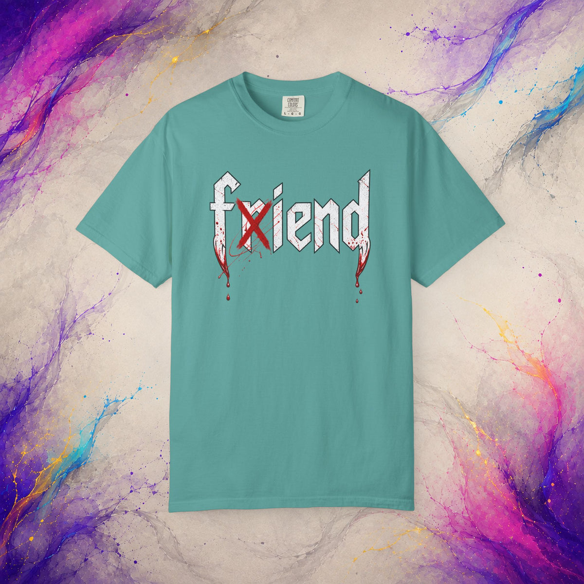 Friend/Fiend Tee | Minimal Horror Graphic Shirt
