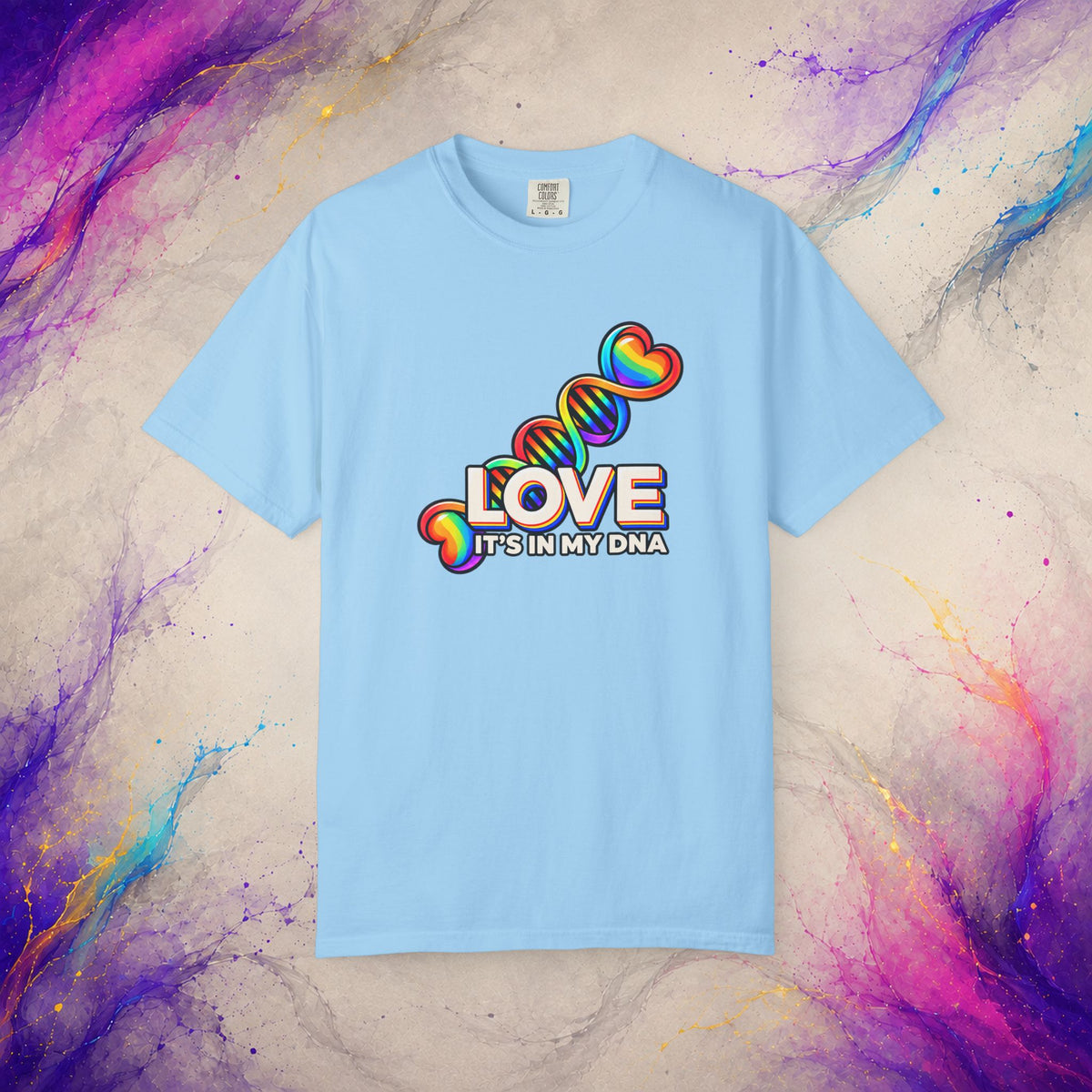 Love Is in My DNA T-Shirt | Rainbow Pride Graphic Tee