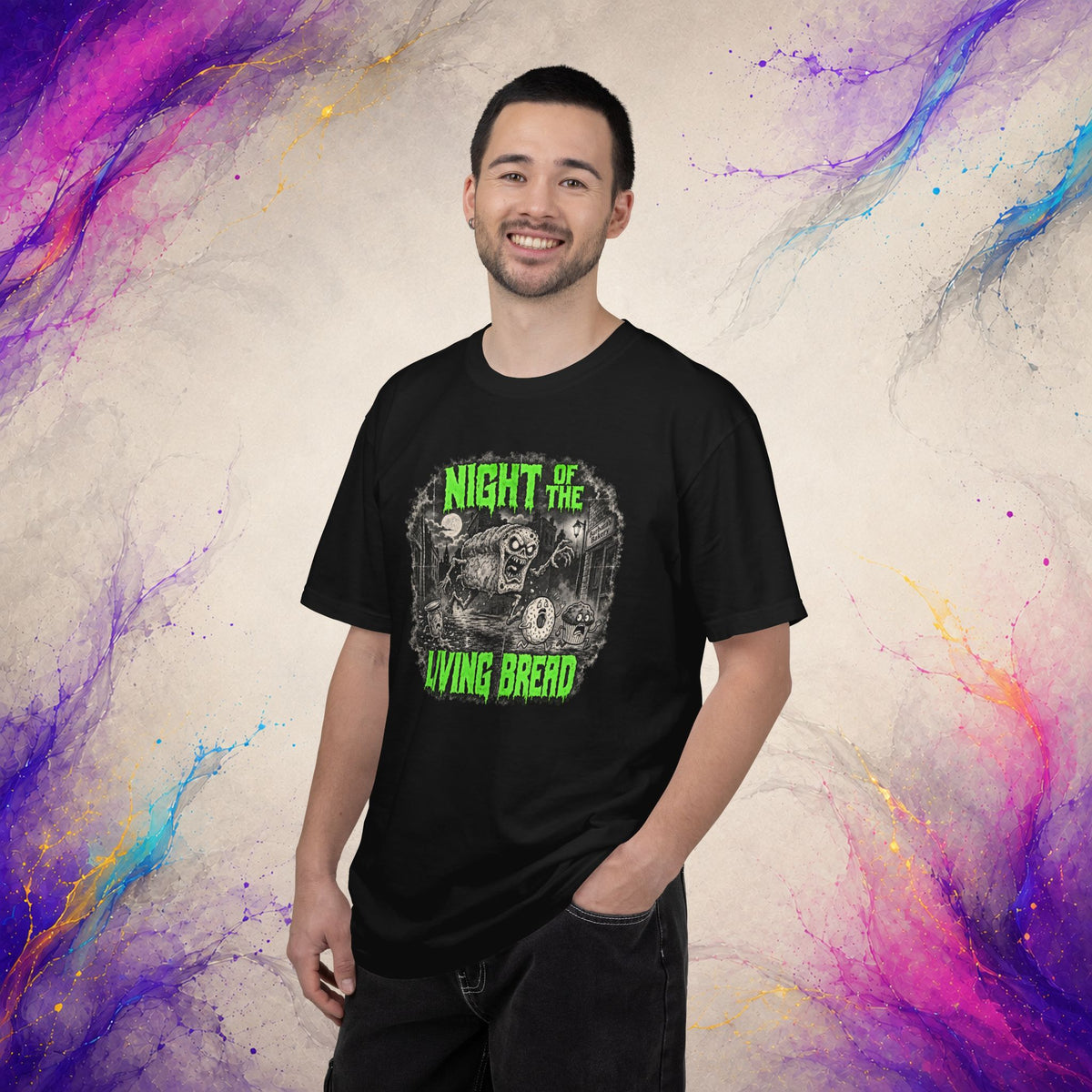 Night of the Living Bread Tee | Retro Zombie Horror Shirt