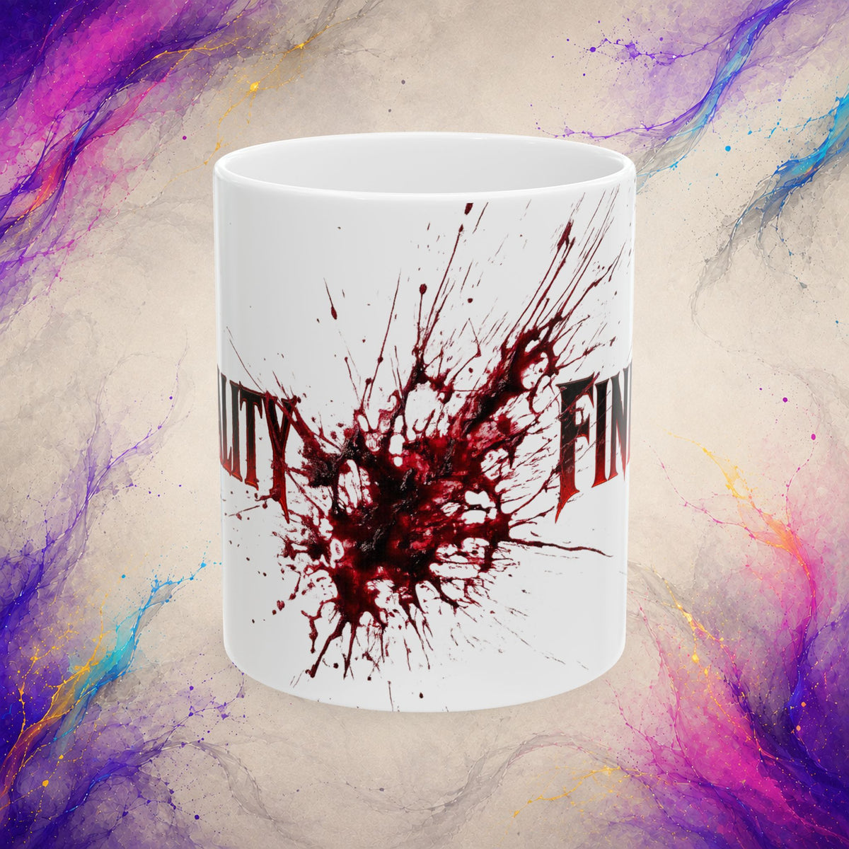 Brewtality Finish It Mug | Dark Coffee Gamer Coffee Cup