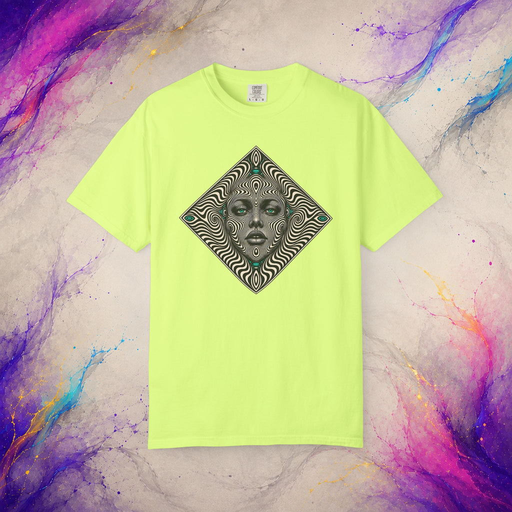 Optical Mirage Face Tee | Psychedelic Illusion Shirt