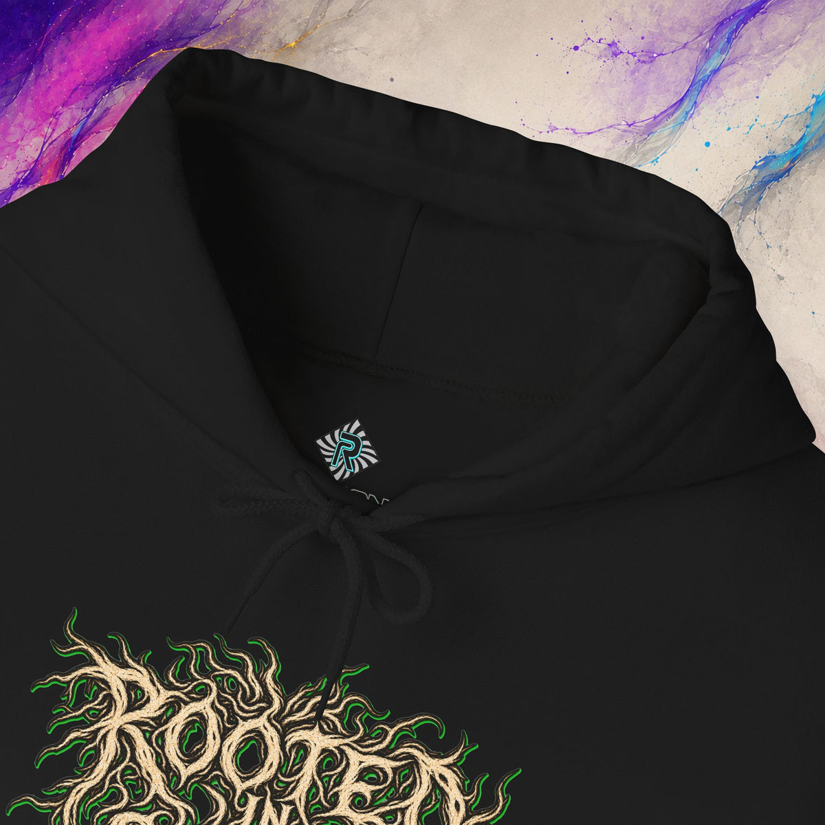 Rooted In Stars Pullover | Celestial Deathcore Graphic Hoodie