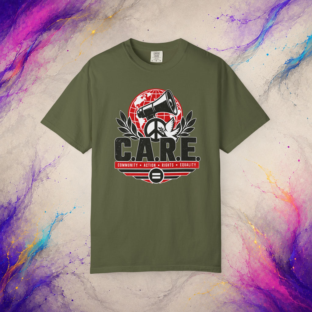 C.A.R.E. Community Action Rights Equality Tee | Activist Peace Shirt