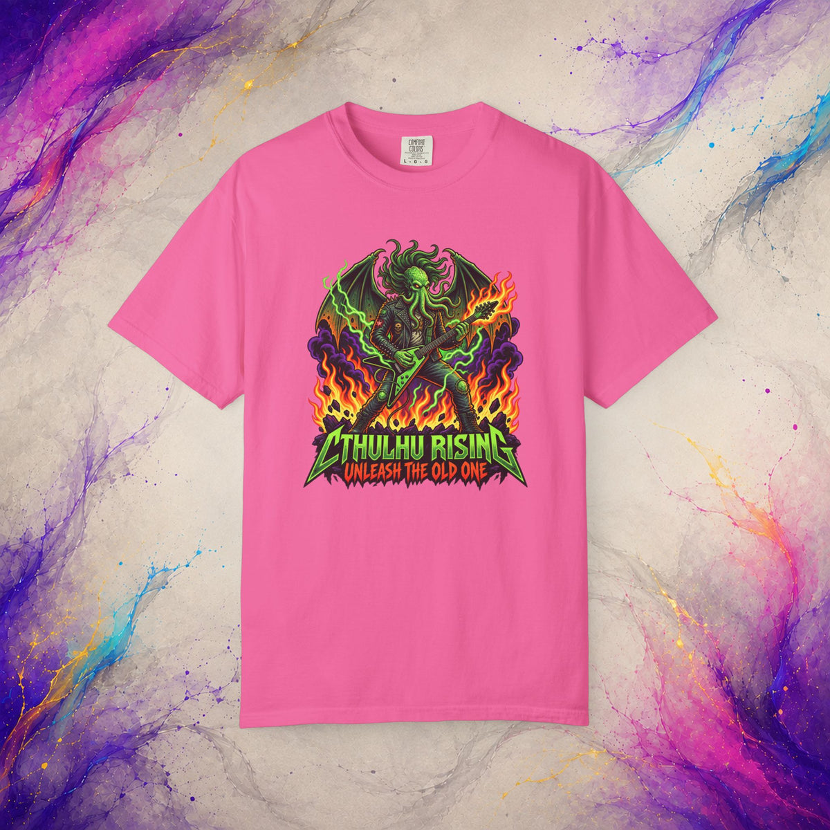 Cthulhu Rising Tee | Cosmic Horror Metal Graphic T-Shirt