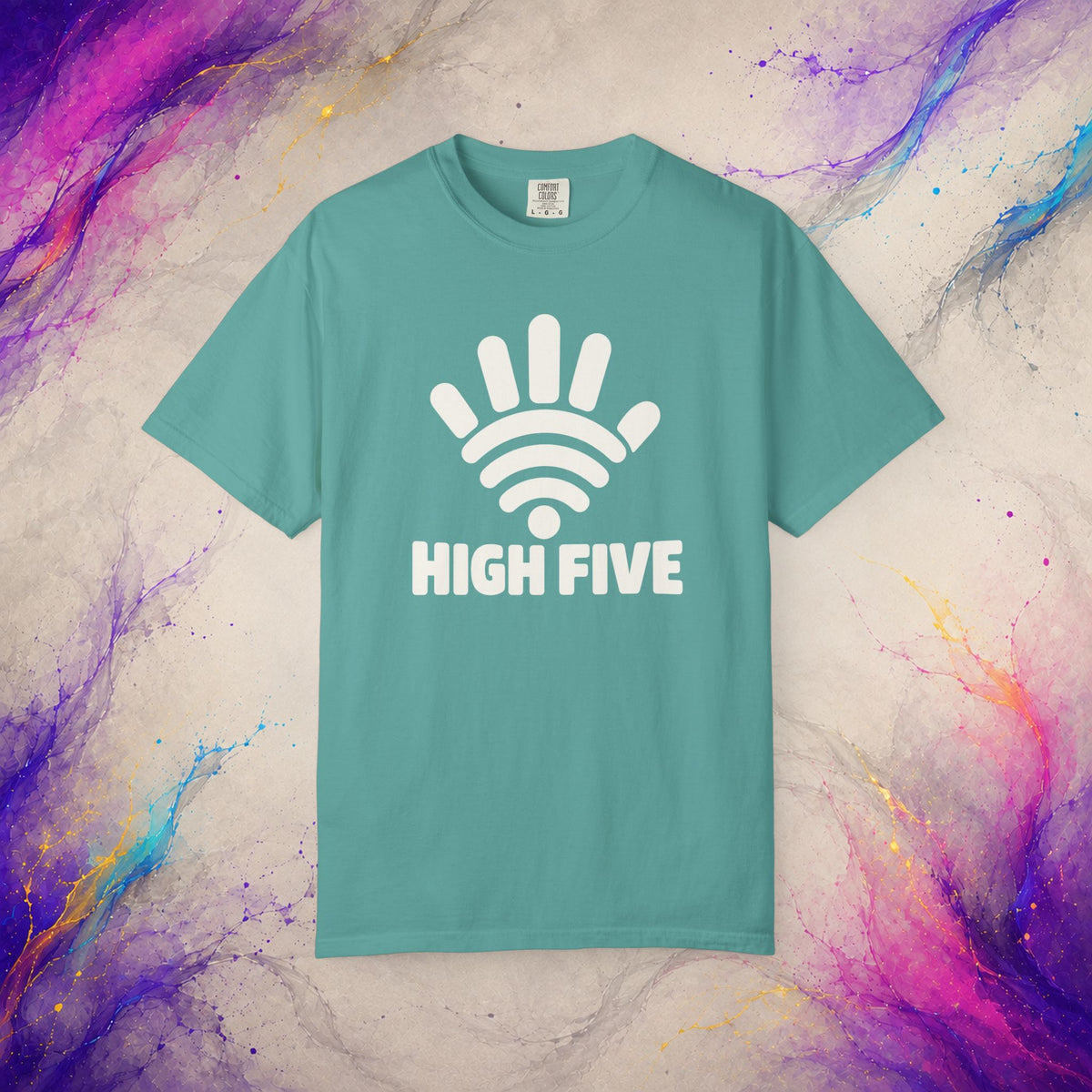 High Five Tee | Wi-Fi Hand Pun Graphic Shirt