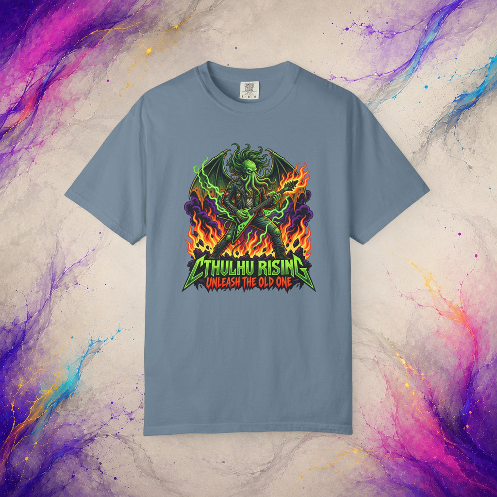 Cthulhu Rising Tee | Cosmic Horror Metal Graphic T-Shirt
