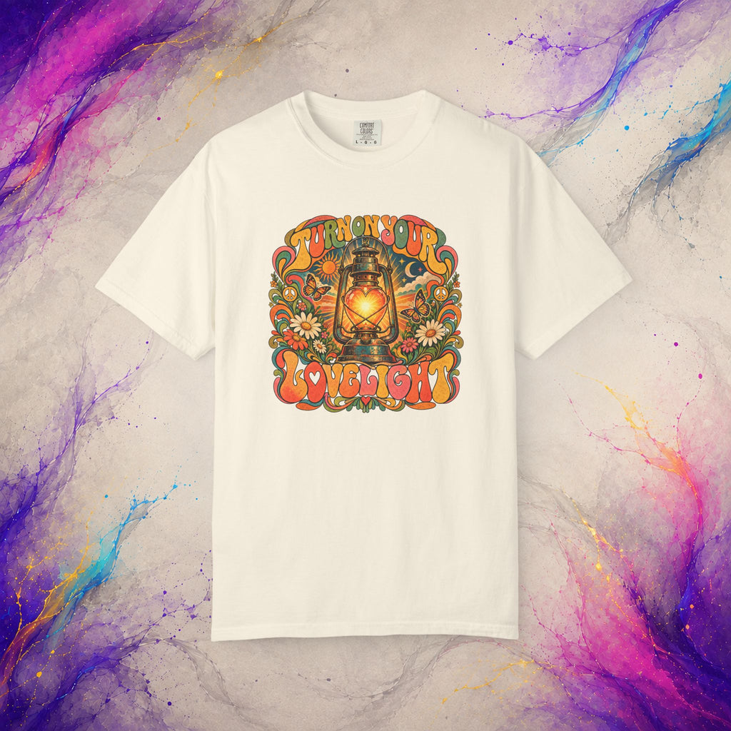 Turn On Your Lovelight Tee | Retro Lantern Peace T-Shirt