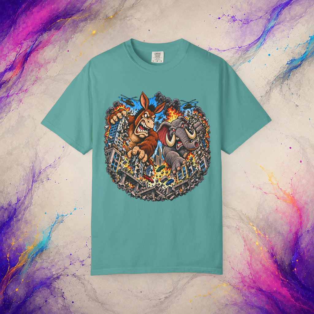 Two-Party Monster Mayhem Tee | Political Satire T-Shirt