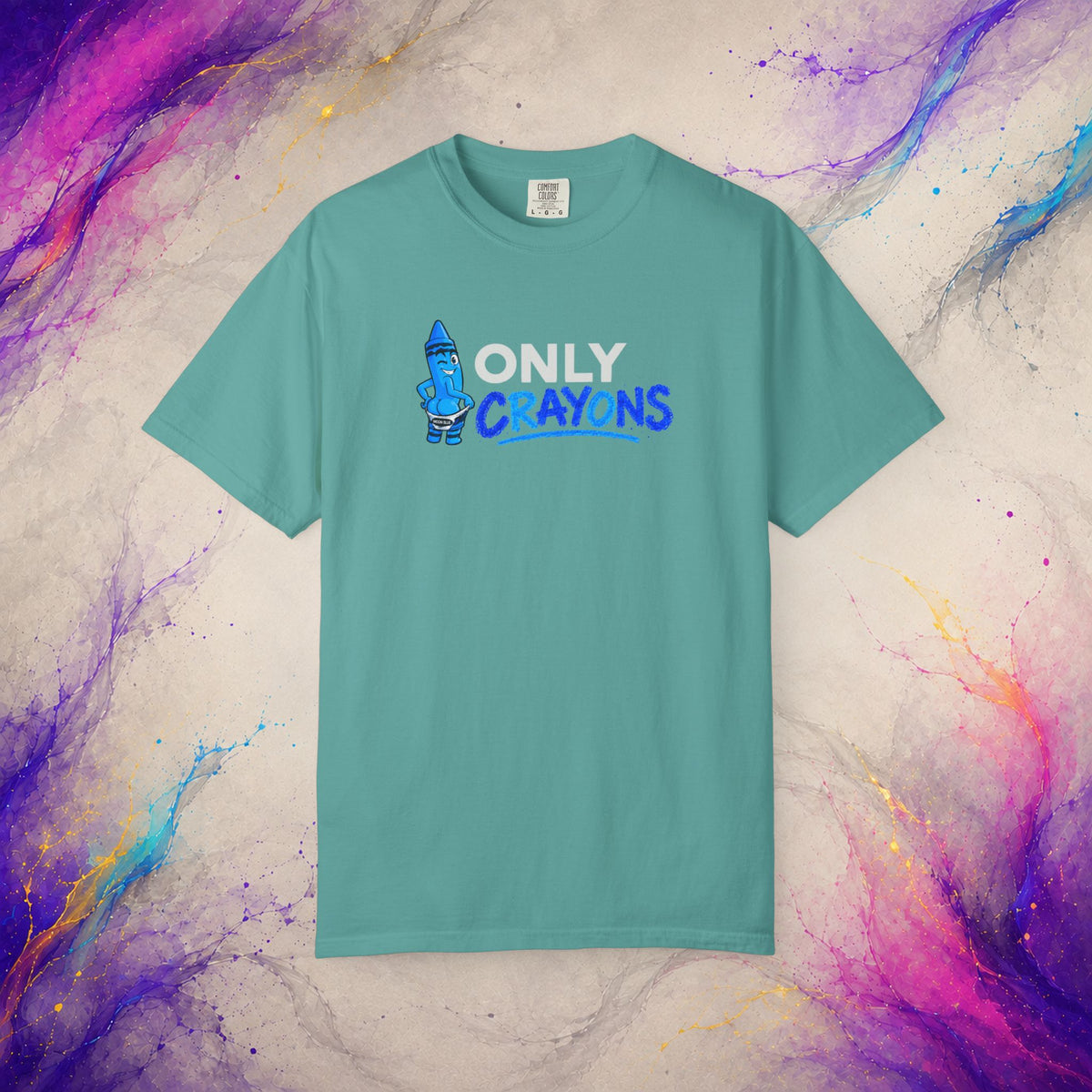 Only Crayons Tee | Funny Adult Humor Shirt