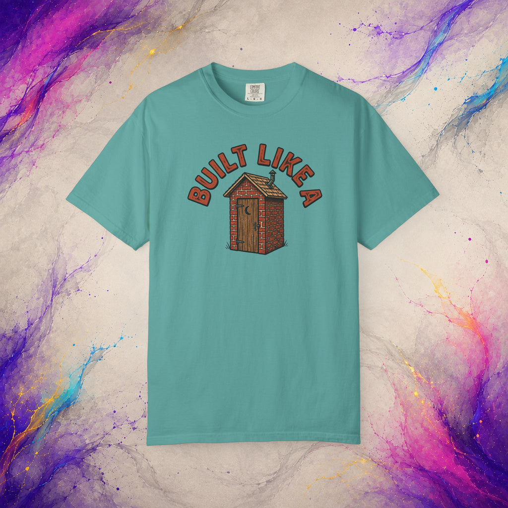 Built Like a Brick Shithouse Tee | Funny Outhouse Shirt