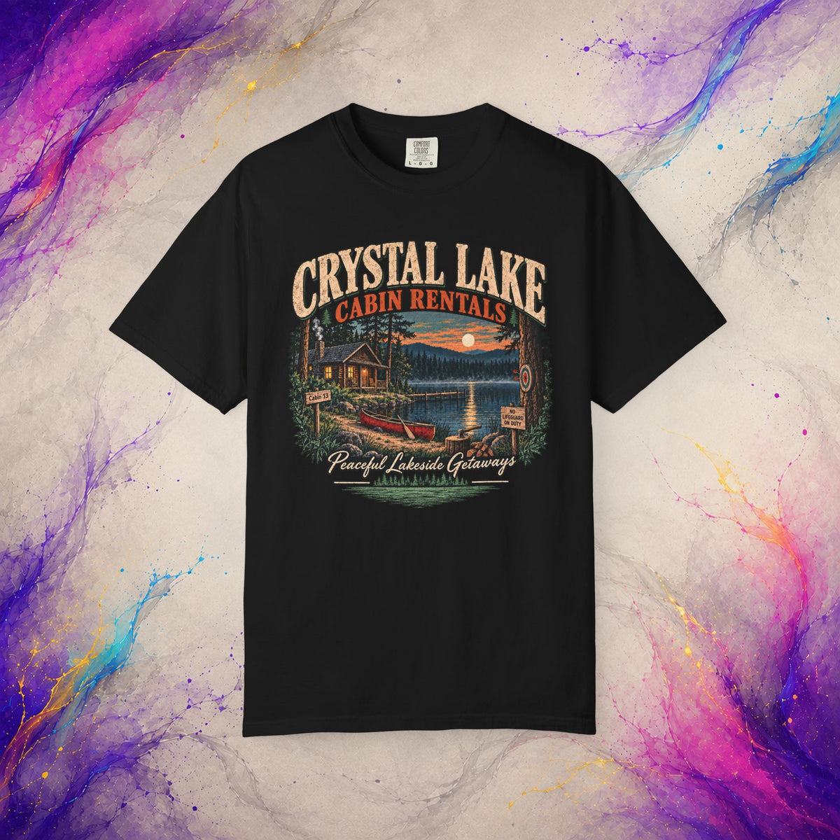Cabin 13 Rentals T-Shirt | Retro Slasher Camp Horror Tee