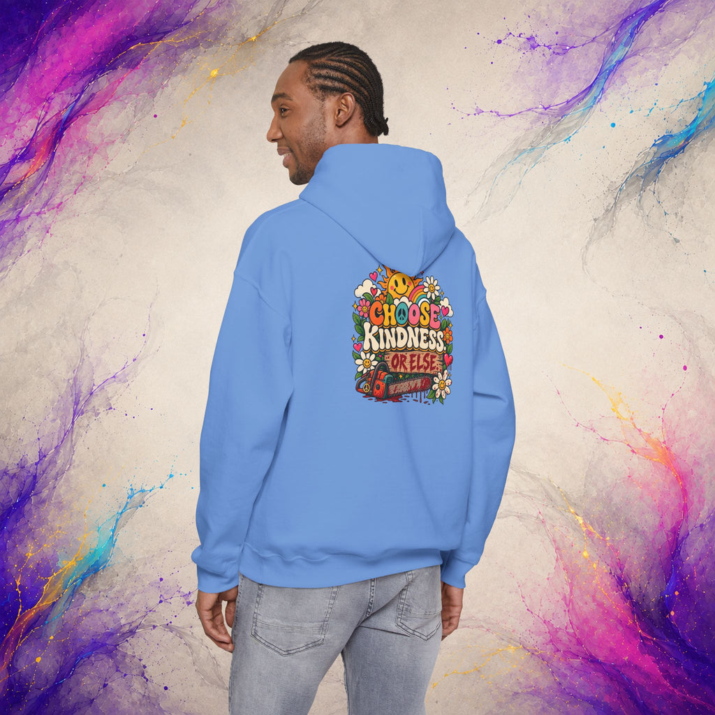 Choose Kindness Pullover | Retro Dark Humor Peace Hoodie