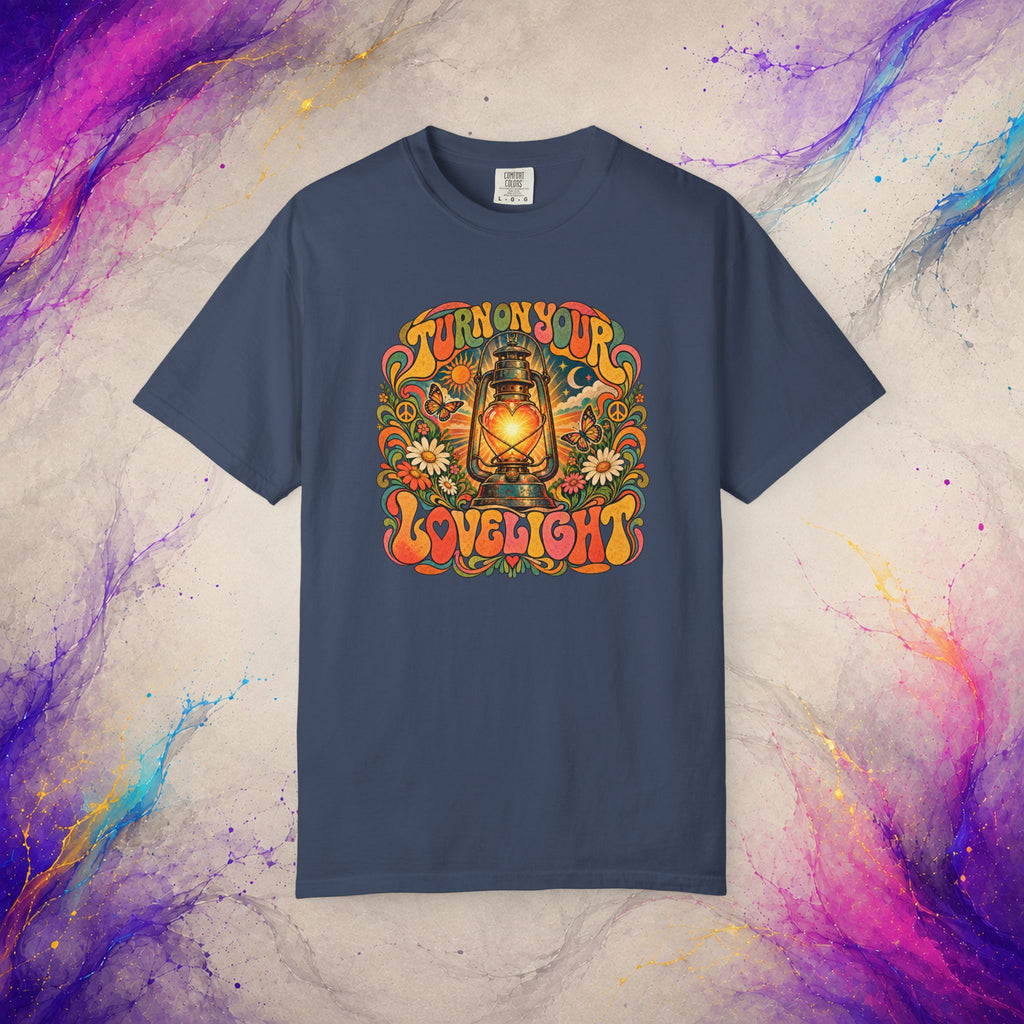Turn On Your Lovelight Tee | Retro Lantern Peace T-Shirt
