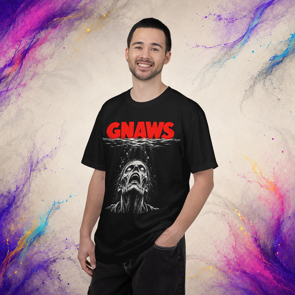 Gnaws Tee | Undead Ocean Horror Shirt