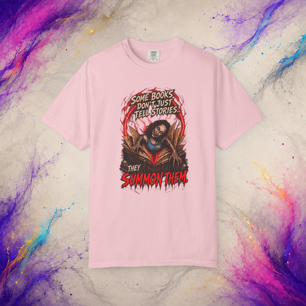 They Summon Them Tee | Cursed Book Horror Shirt
