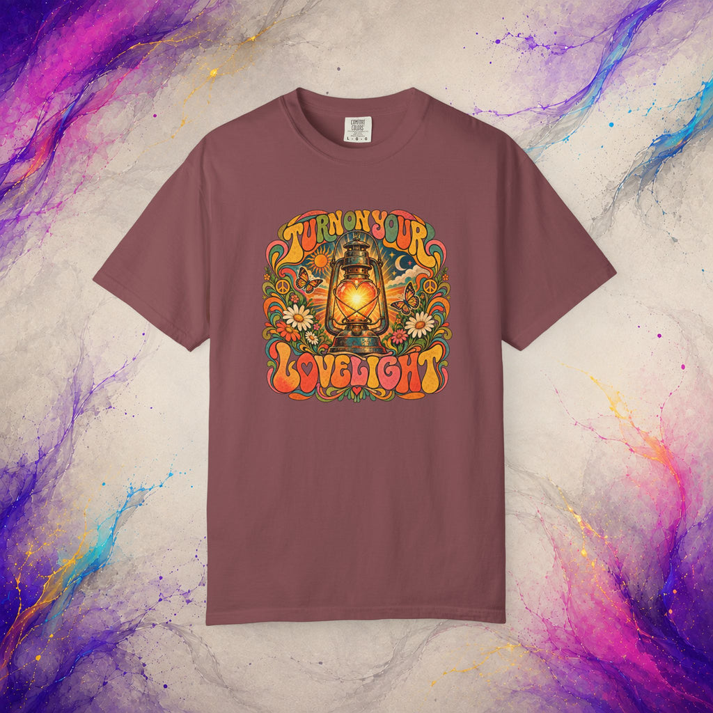 Turn On Your Lovelight Tee | Retro Lantern Peace T-Shirt
