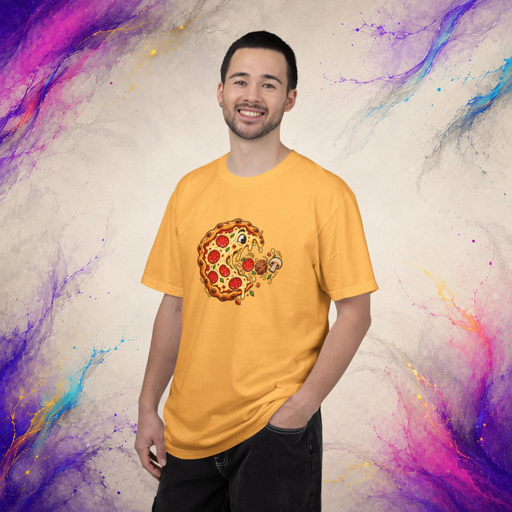 Pizza Chase Tee | Retro Arcade Inspired Pizza Graphic T-Shirt