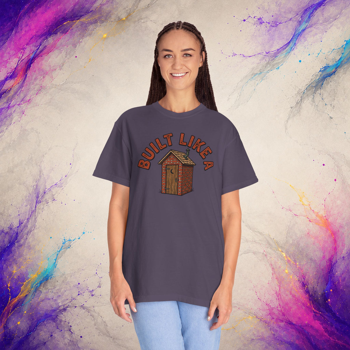 Built Like a Brick Shithouse Tee | Funny Outhouse Shirt