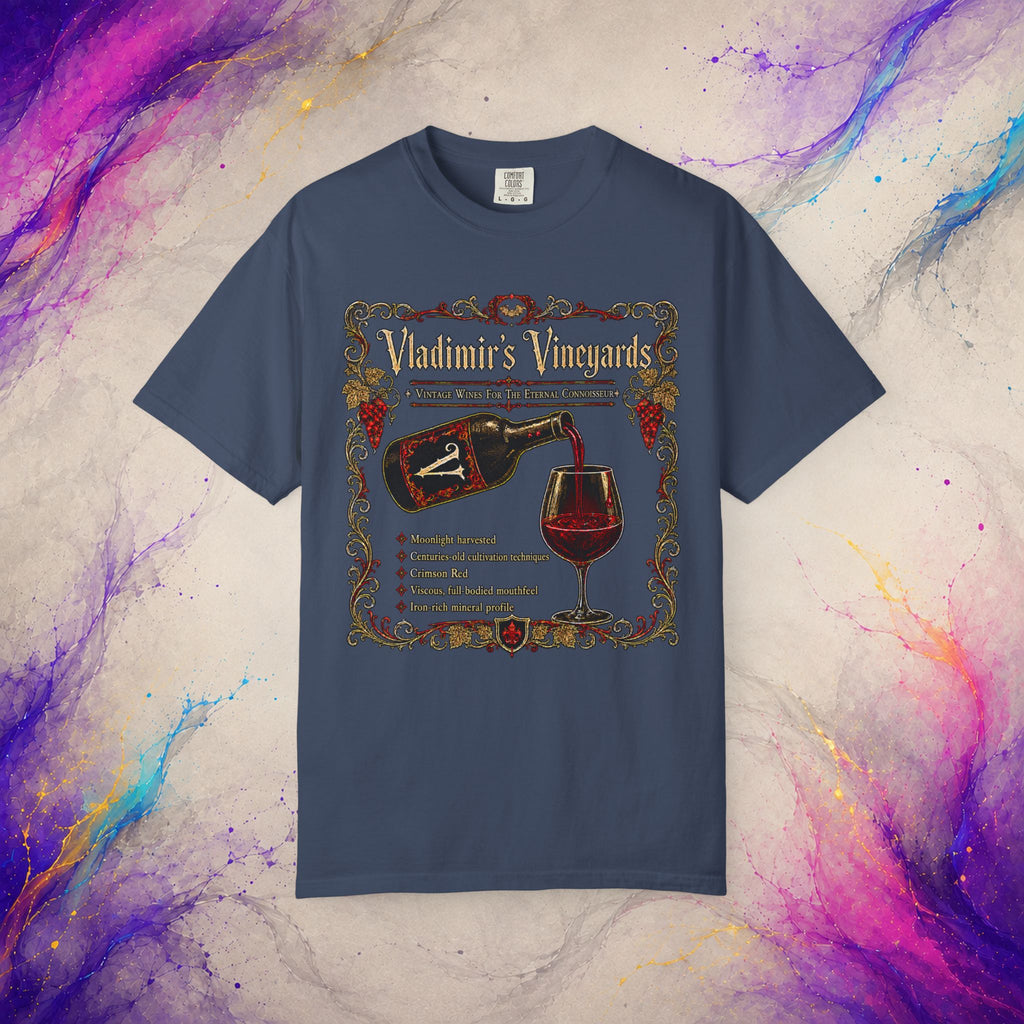 Vladimir’s Vineyards T-Shirt | Vampire Wine Graphic Tee