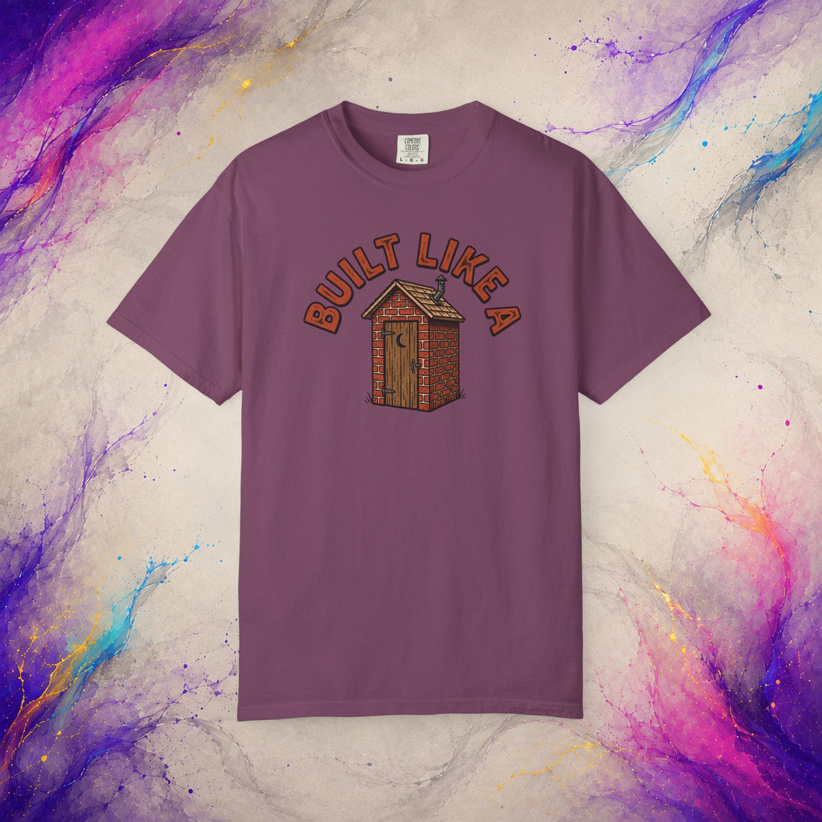 Built Like a Brick Shithouse Tee | Funny Outhouse Shirt