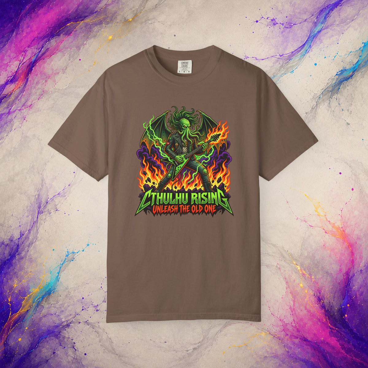 Cthulhu Rising Tee | Cosmic Horror Metal Graphic T-Shirt