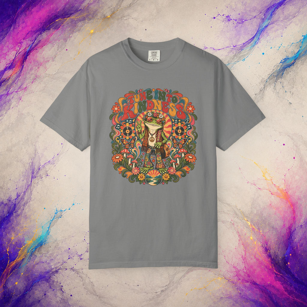 Tune Into Kindness Tee | Peace Frog Graphic T-Shirt