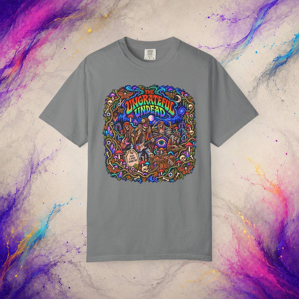 The Ungrateful Undead Tee | Psychedelic Zombie Rock T-Shirt