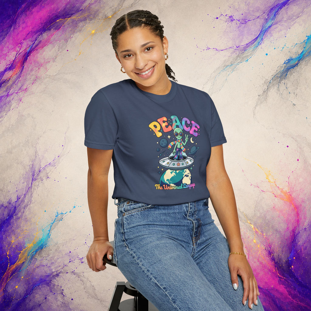 Peace: The Universal Language Tee | Alien Peace Shirt