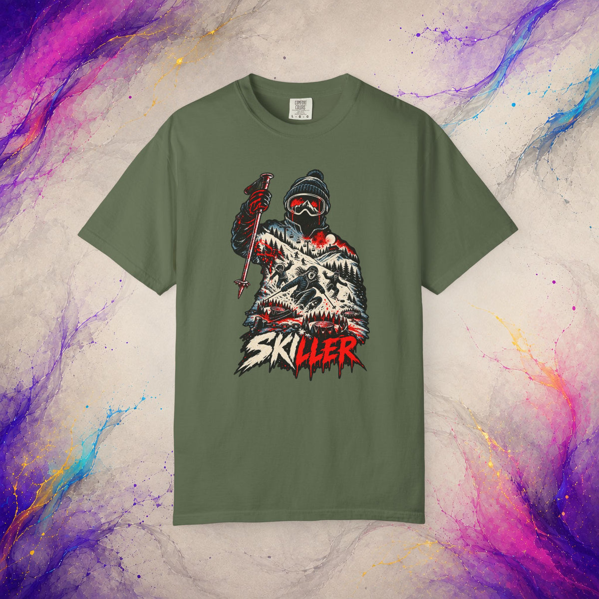 SKILLER Tee – Ski Slasher Horror Shirt