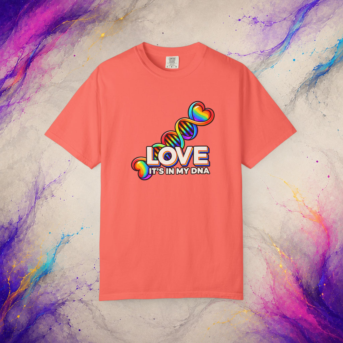 Love Is in My DNA T-Shirt | Rainbow Pride Graphic Tee