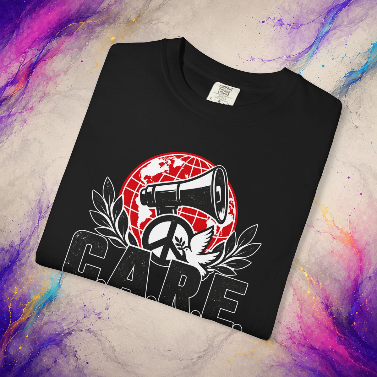 C.A.R.E. Community Action Rights Equality Tee | Activist Peace Shirt