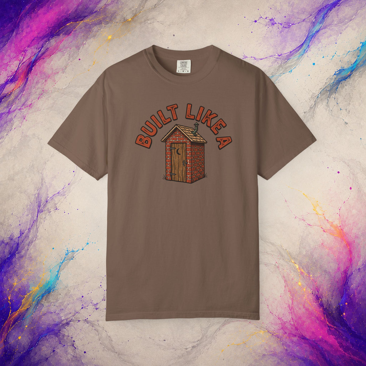 Built Like a Brick Shithouse Tee | Funny Outhouse Shirt