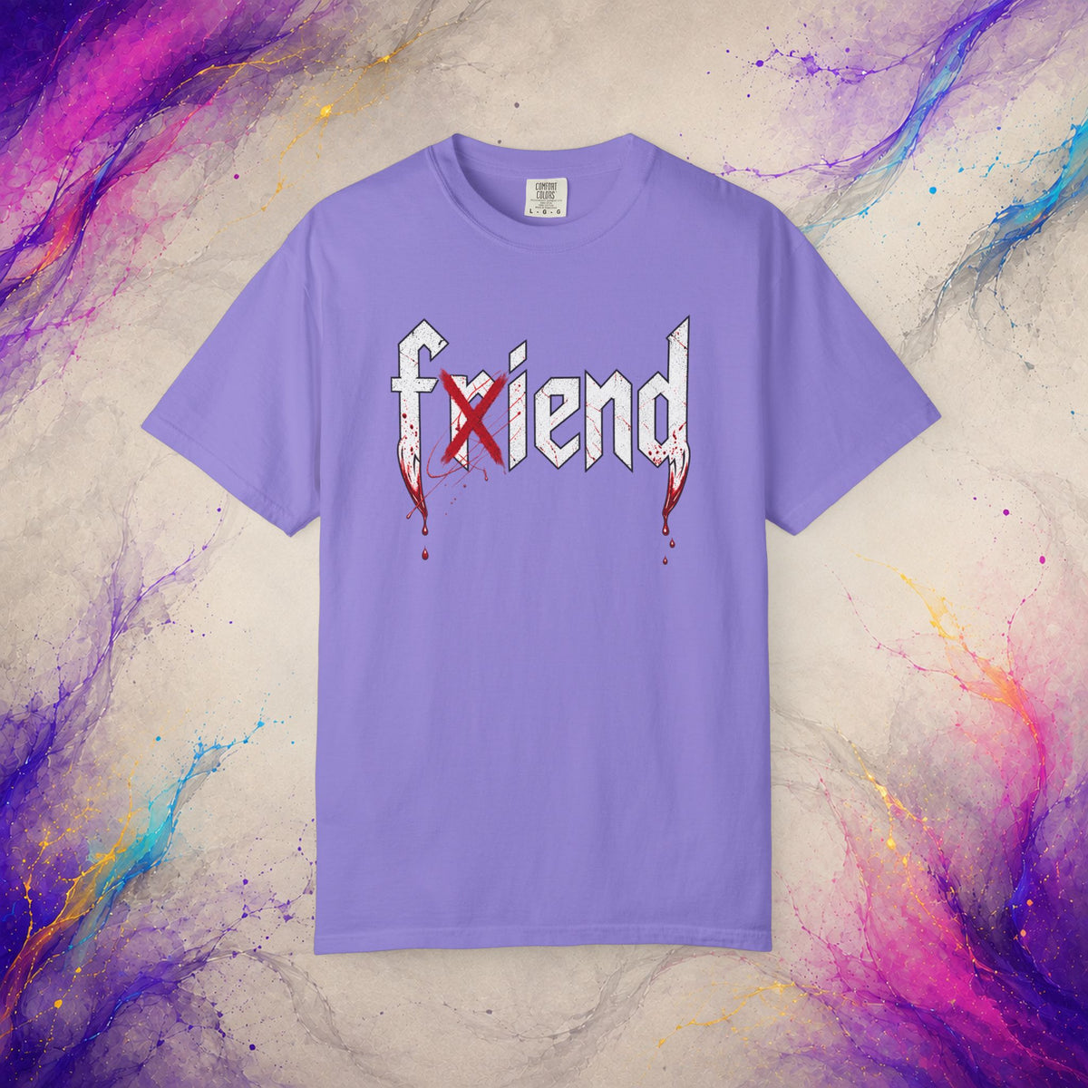 Friend/Fiend Tee | Minimal Horror Graphic Shirt