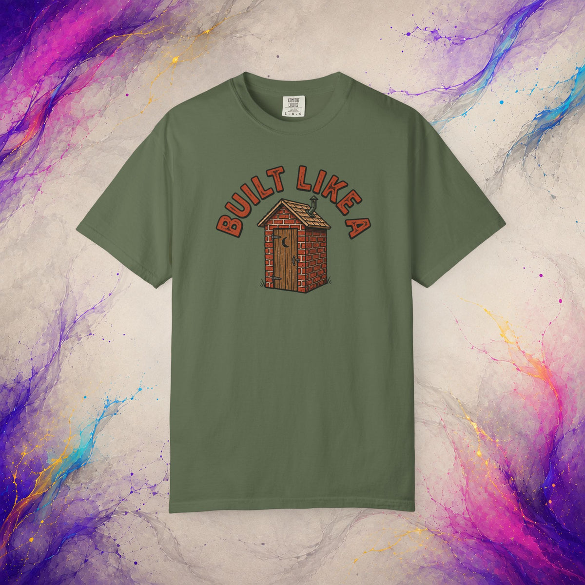 Built Like a Brick Shithouse Tee | Funny Outhouse Shirt