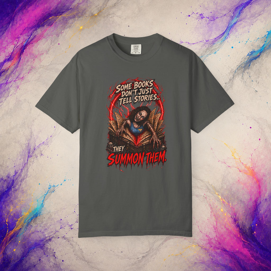They Summon Them Tee | Cursed Book Horror Shirt