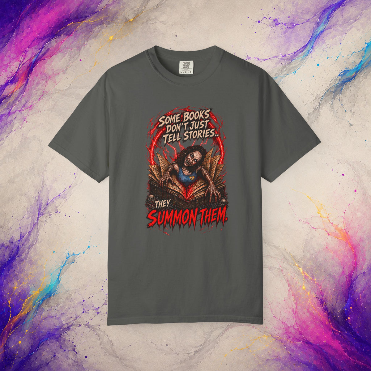 They Summon Them Tee | Cursed Book Horror Shirt