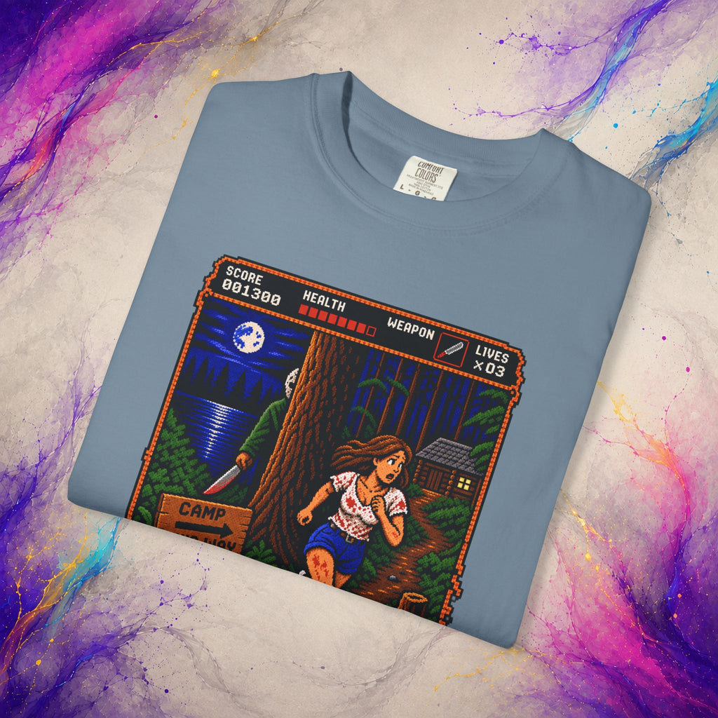 Camp This Way Tee | Retro Pixel Slasher Horror T-Shirt