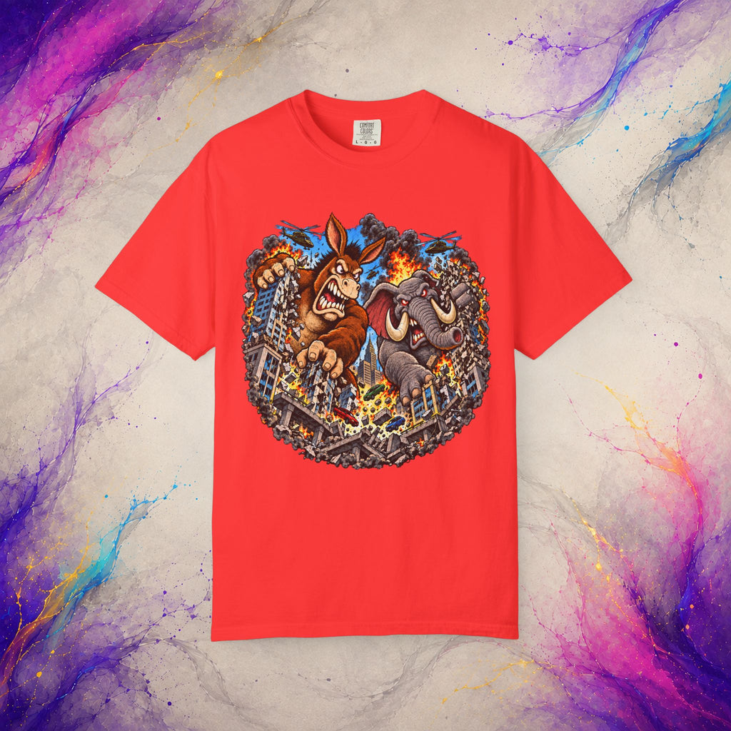Two-Party Monster Mayhem Tee | Political Satire T-Shirt