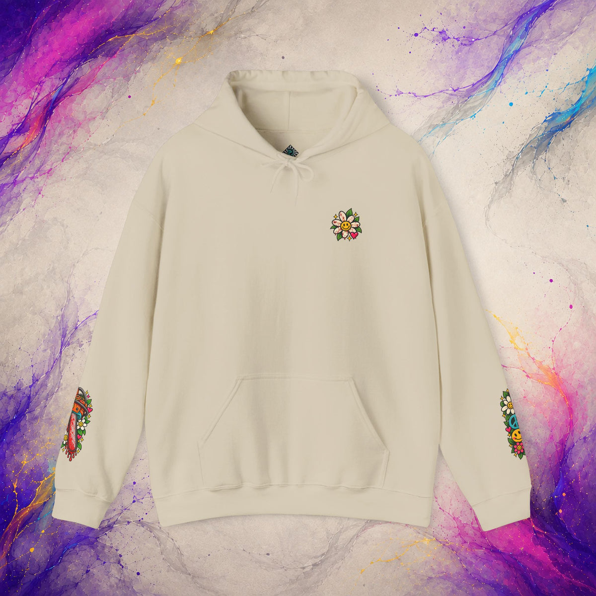 Choose Kindness Pullover | Retro Dark Humor Peace Hoodie