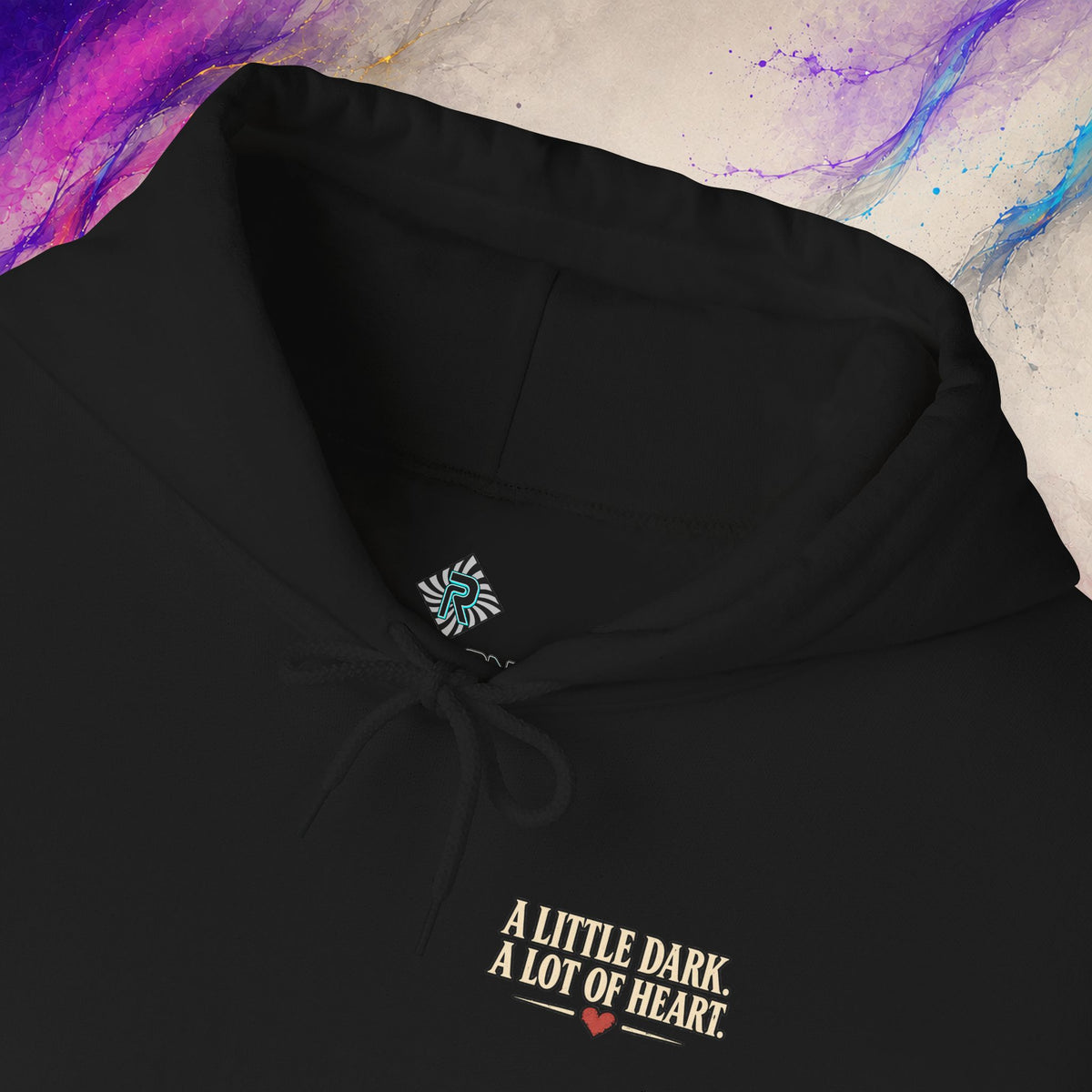 Kindness Looks Good In Black Pullover | Dark Floral Skull Hoodie
