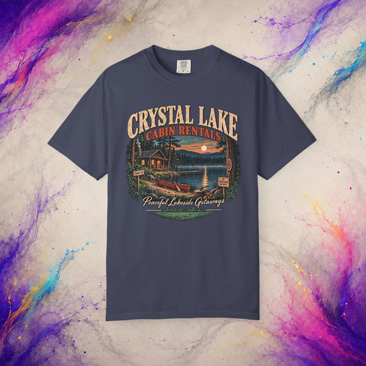 Cabin 13 Rentals T-Shirt | Retro Slasher Camp Horror Tee