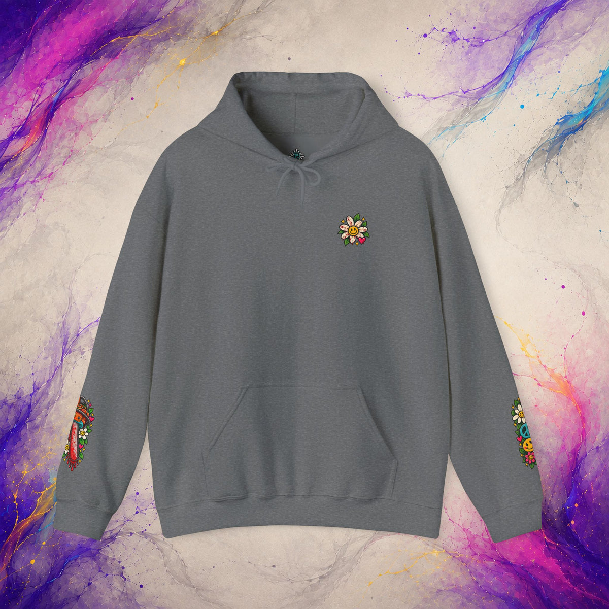 Choose Kindness Pullover | Retro Dark Humor Peace Hoodie