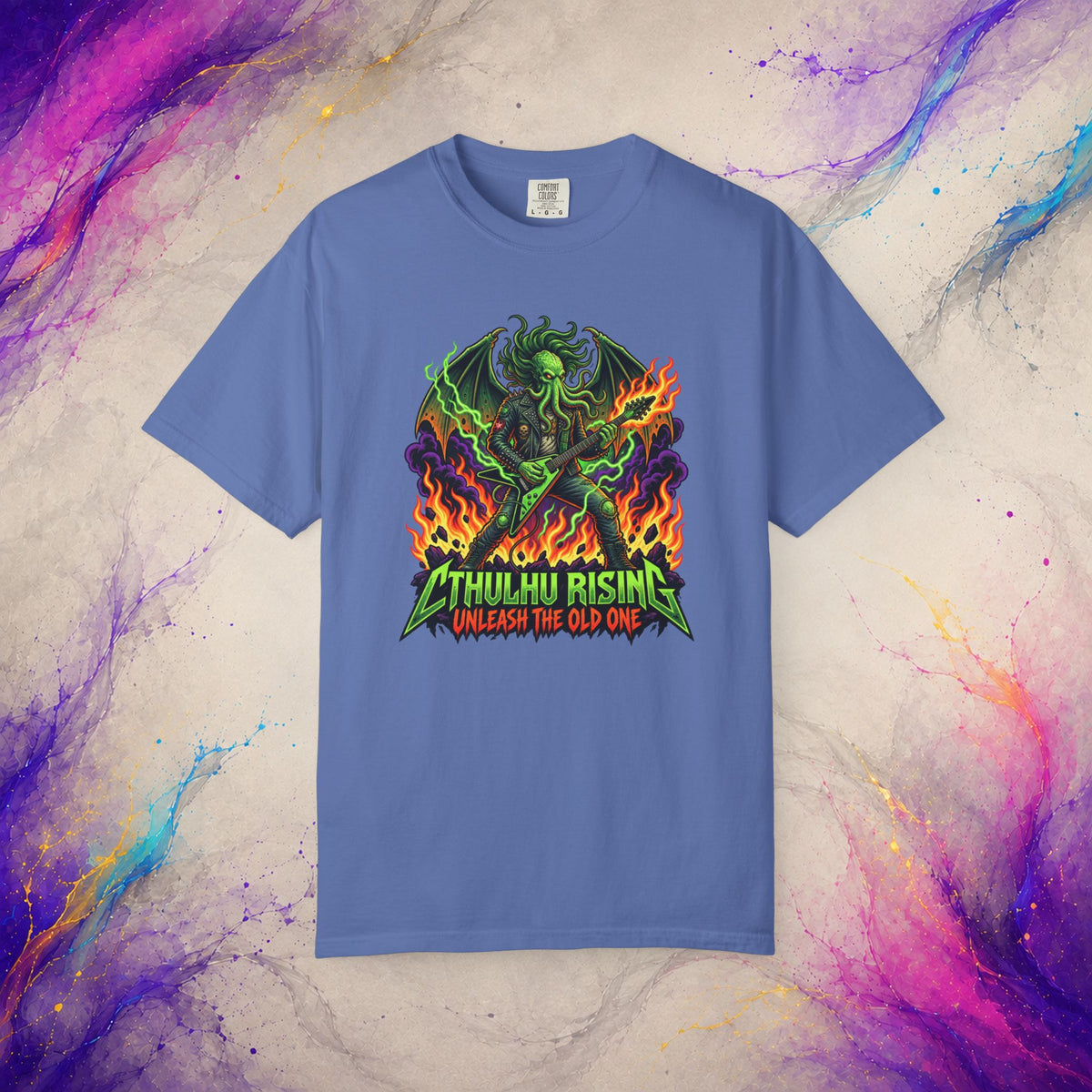 Cthulhu Rising Tee | Cosmic Horror Metal Graphic T-Shirt