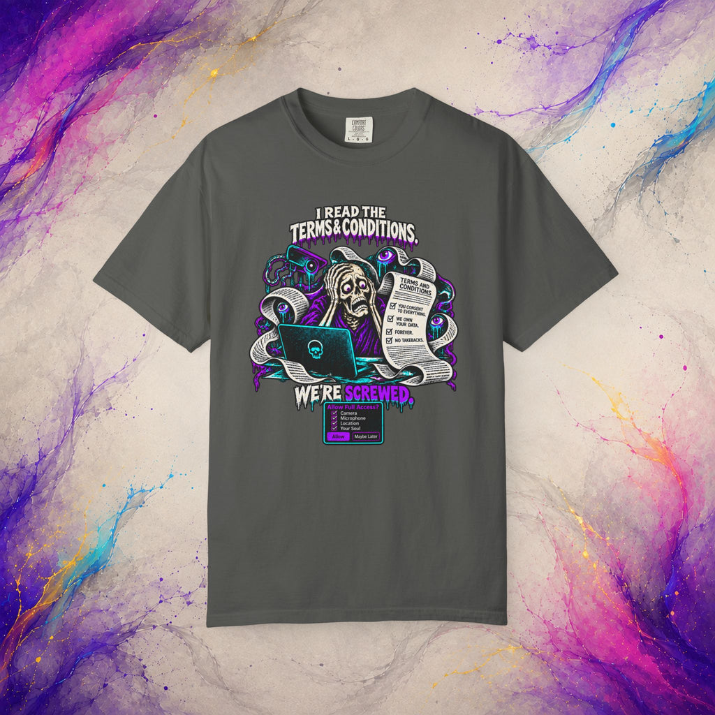 Read the Terms & Conditions Tee | Tech Privacy Dark Humor T-Shirt
